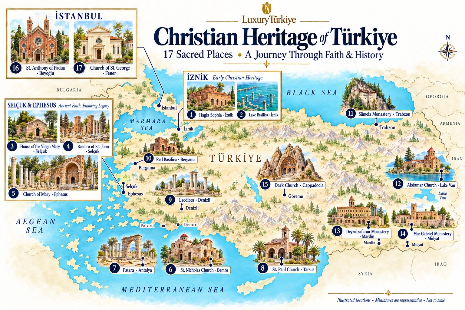 Christian Heritage of Türkiye: map of the sacred places